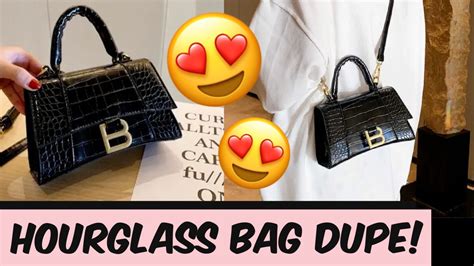 balenciaga hourglass purse dupe
